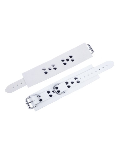 Menottes en cuir Ultra Blanches