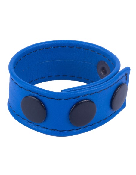 Cockring en cuir Cocky Bleu