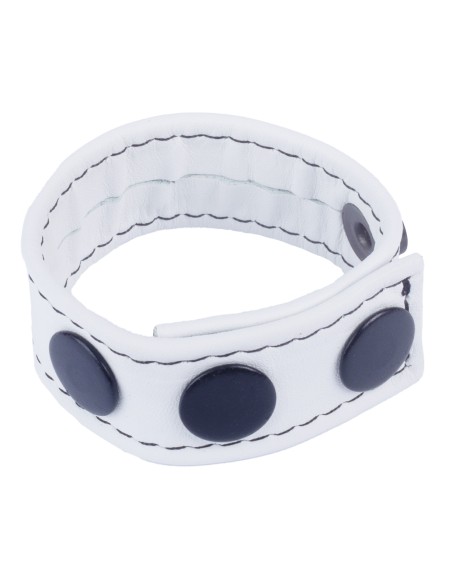 Cockring en cuir Cocky Blanc Cockring en cuir Cocky Blanc