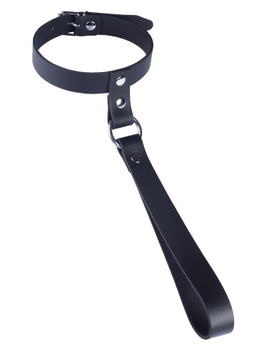 Collier en cuir avec Laisse courte