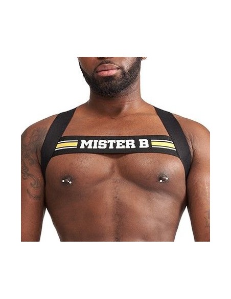 Harnais élastique X-Back Noir-Jaune Harnais élastique X-Back Noir-Jaune