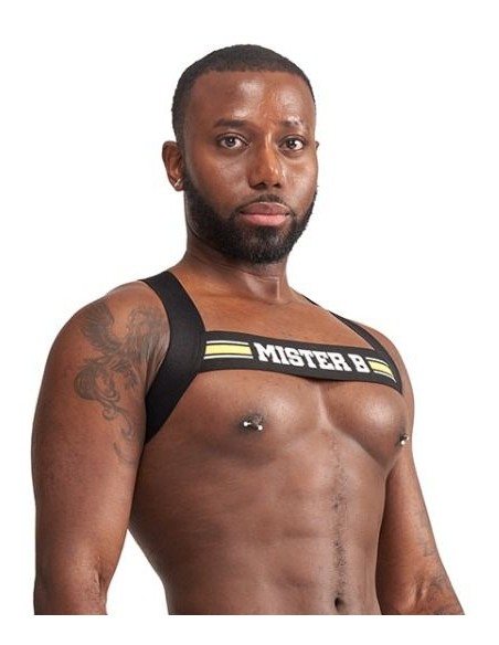 Harnais élastique X-Back Noir-Jaune Harnais élastique X-Back Noir-Jaune