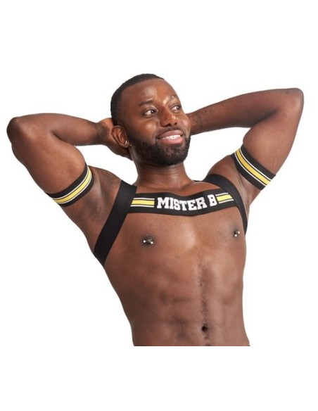 Harnais élastique X-Back Noir-Jaune Harnais élastique X-Back Noir-Jaune