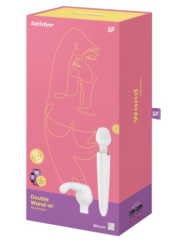 Double Wand-er Satisfyer 33cm Blanc