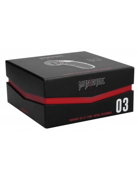 Cage de chasteté ManCage Modèle 03 11.5 x 3.5cm Transparente