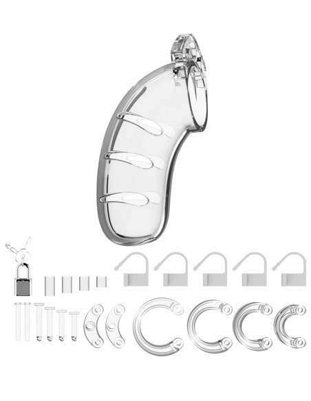 Cage de chasteté ManCage Modèle 03 11.5 x 3.5cm Transparente