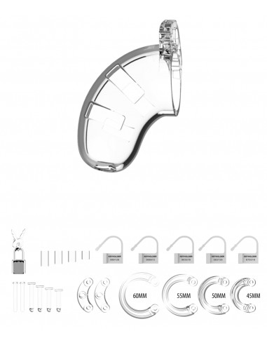 Cage de chasteté ManCage Modèle 13 6.5 x 3.4cm Transparente