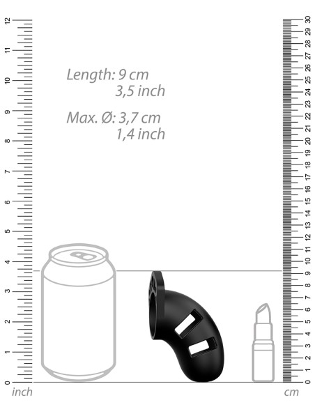 Cage de chasteté en silicone ManCage Modèle 20 - 9 x 3.5cm