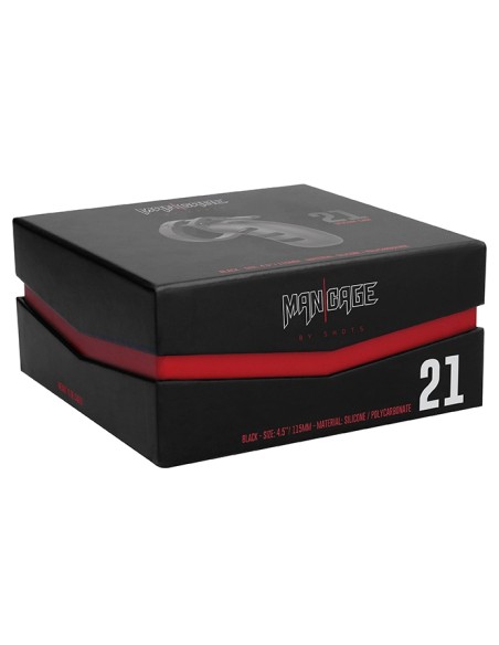 Cage de chasteté en silicone ManCage Modèle 21 - 11.5 x 3.5cm