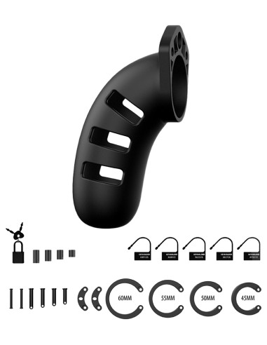 Cage de chasteté en silicone ManCage Modèle 21 - 11.5 x 3.5cm