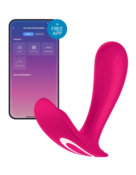 Stimulateur connecté Satisfyer Top Secret 9 x 3cm Rose