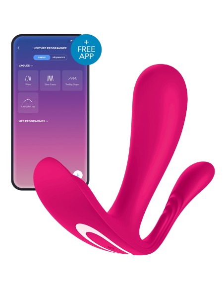 Stimulateur connecté Satisfyer Top Secret 2 - 9 x 3cm Rose