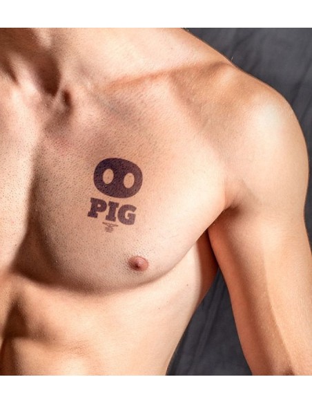 Tatouage éphémère MrB Pig 10 x 10cm