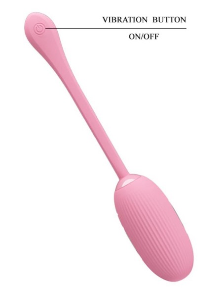 Oeuf vibrant connecté Électro Doreen Pretty Love 7 x 3.4cm Rose clair