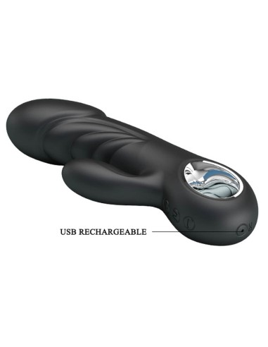 Vibromasseur Ansel Pretty Love 16cm Noir