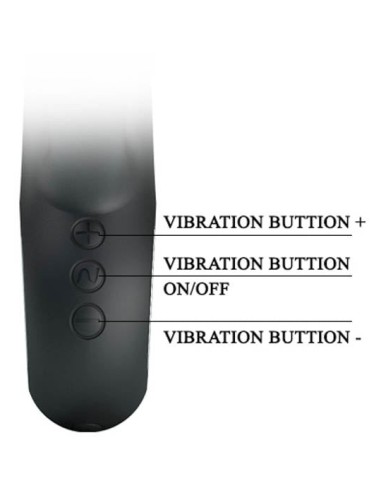 Vibromasseur Ansel Pretty Love 16cm Noir