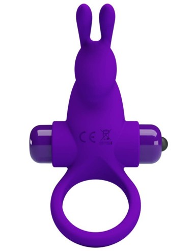 Cockring vibrant Dick Rabbit Pretty Love 30mm Violet