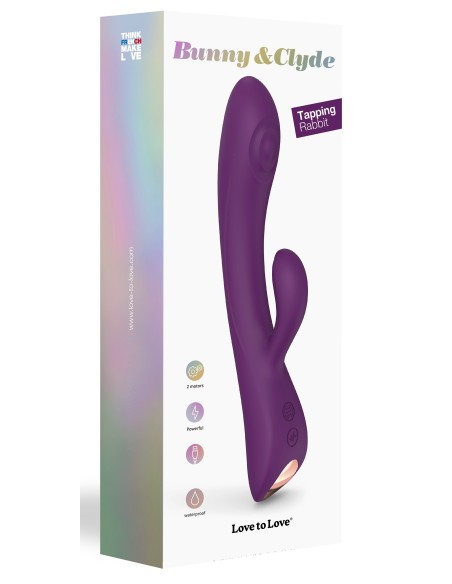 Vibro Rabbit Bunny & Clyde Love to Love 22cm Violet