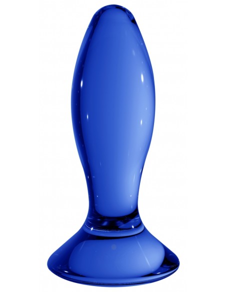 Plug en verre Follower Bleu 9 x 3.5cm