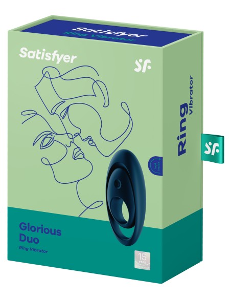 Cockring vibrant Satisfyer Glorious Duo Navy Cockring vibrant Satisfyer Glorious Duo Navy
