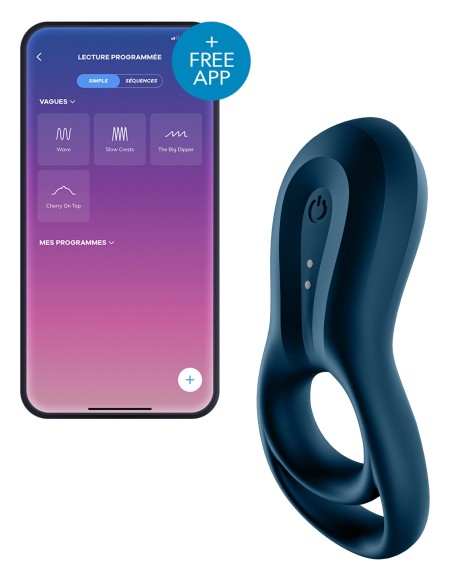 Cockring vibrant Satisfyer Epic Duo Navy