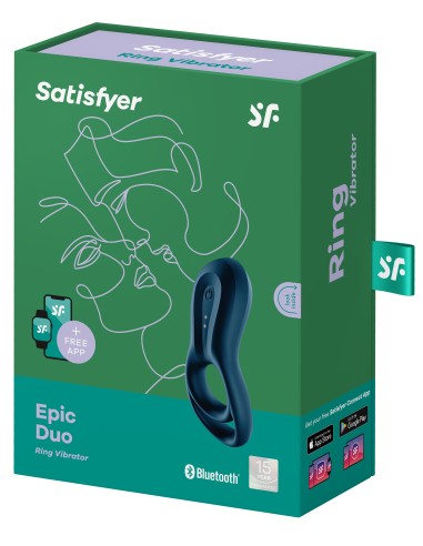 Cockring vibrant Satisfyer Epic Duo Navy