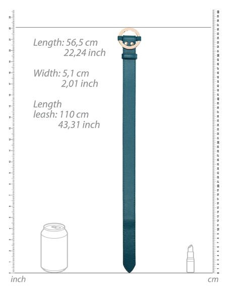 Collier-Laisse Halo Col Bleu