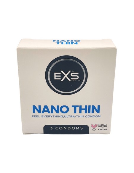 Préservatifs fins Nano Thin x3 Préservatifs fins Nano Thin x3