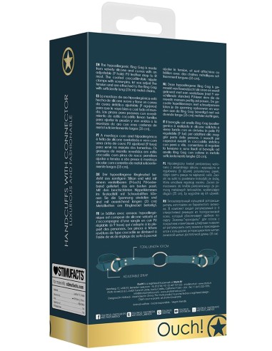 Menottes pour poignets avec Anneaux Halo Bleu