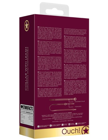 Collier-Laisse Halo Col Rouge