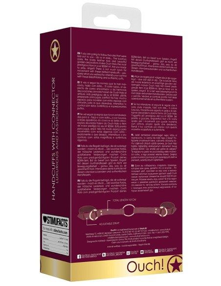 Menottes de poignets avec Anneaux Halo Rouge