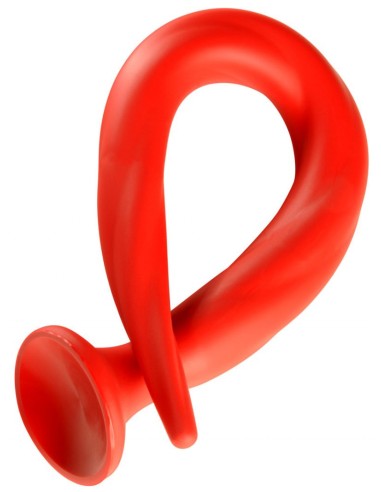 Gode long Stretch Worm N°1 - 39 x 3cm Rouge