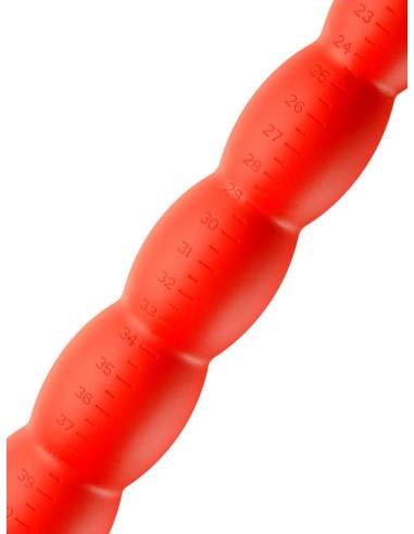 Gode long Stretch Worm N°2 - 40 x 4cm Rouge
