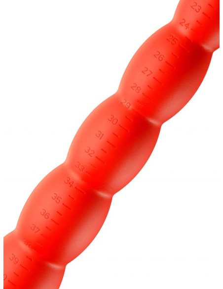 Gode long Stretch Worm N°2 - 40 x 4cm Rouge