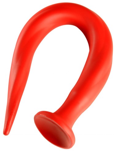 Gode long Stretch Worm N°3 - 48 x 3.7cm Rouge