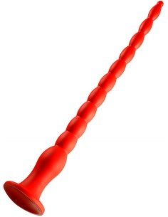 Gode long Stretch Worm N°6 - 60 x 6cm Rouge