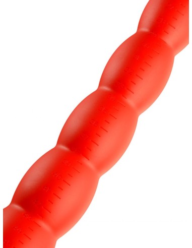 Gode long Stretch Worm N°6 - 60 x 6cm Rouge