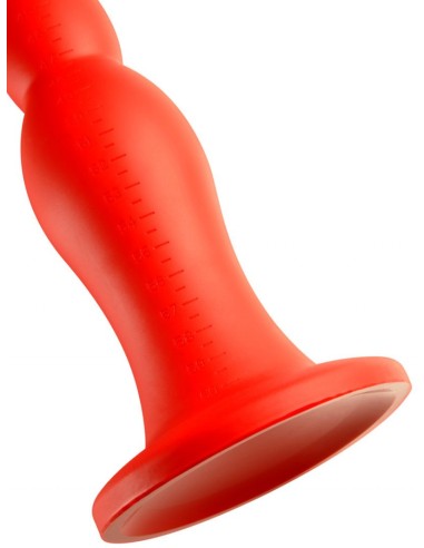 Gode long Stretch Worm N°6 - 60 x 6cm Rouge