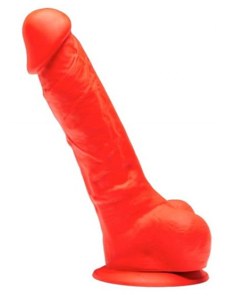 Gode en silicone Stretch N°2 - 17 x 4.3cm Rouge