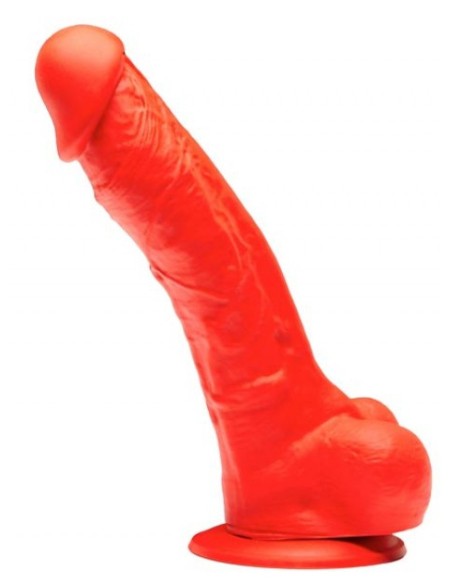 Gode en silicone Stretch N°3 - 19 x 4.8cm Rouge