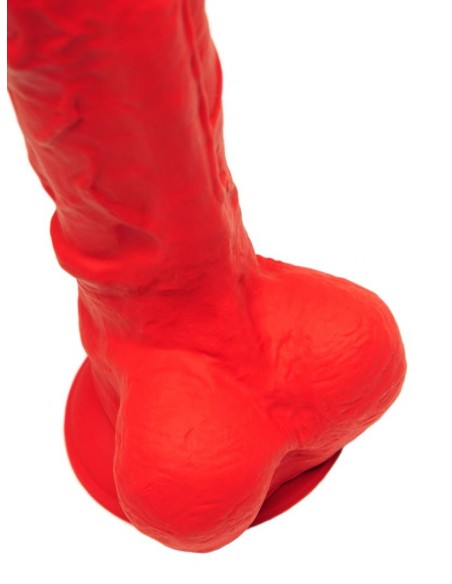 Gode en silicone Stretch N°5X - 27 x 8cm Rouge