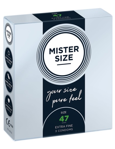 Préservatifs MISTER SIZE 47mm x3
