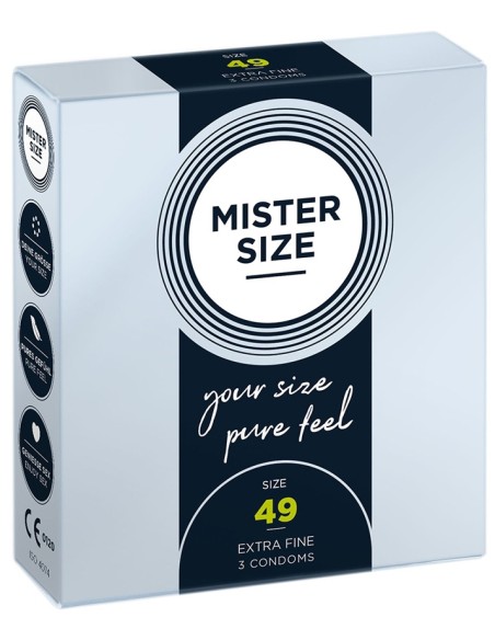 Préservatifs MISTER SIZE 49mm x3