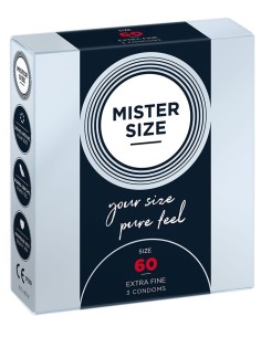 Préservatifs MISTER SIZE 60mm x3