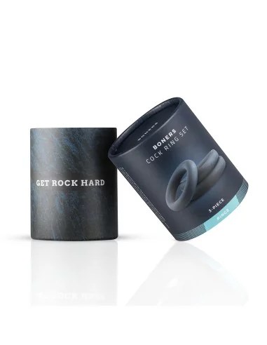 Set de 3 cockrings Boners Silicone 9mm