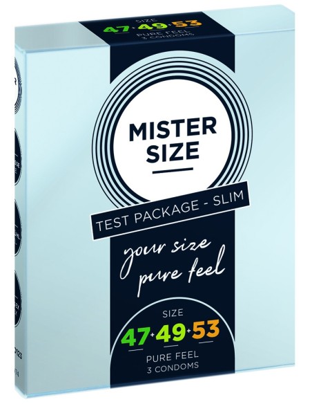Préservatifs MISTER SIZE Échantillon 3 tailles 47