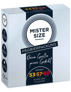 Préservatifs MISTER SIZE Échantillon 3 tailles 53