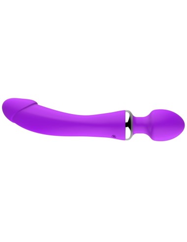 Wand et Vibro Double End 22cm Violet
