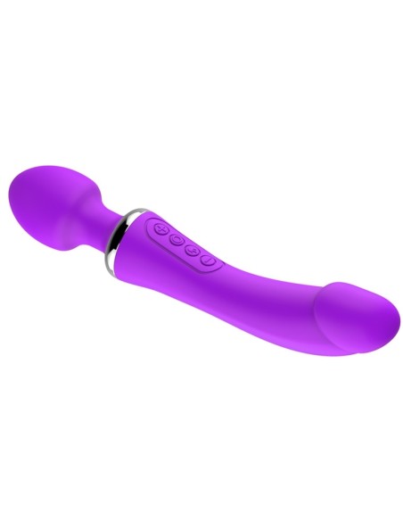Wand et Vibro Double End 22cm Violet