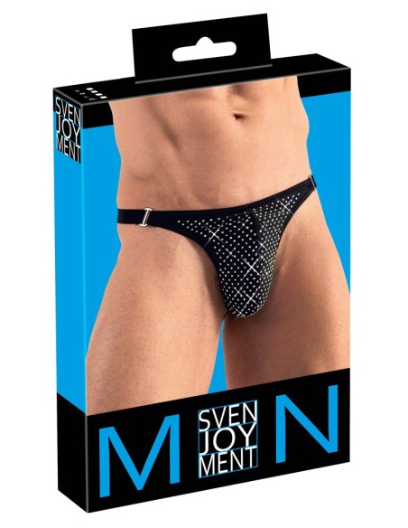 String avec strass brillants ARTEMIS Noir